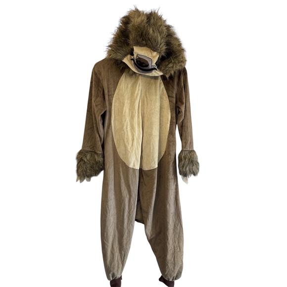 Spirit Halloween Big Kids Sloth One-Piece Costume, Small/ Medium 8/10 - Picture 2 of 6